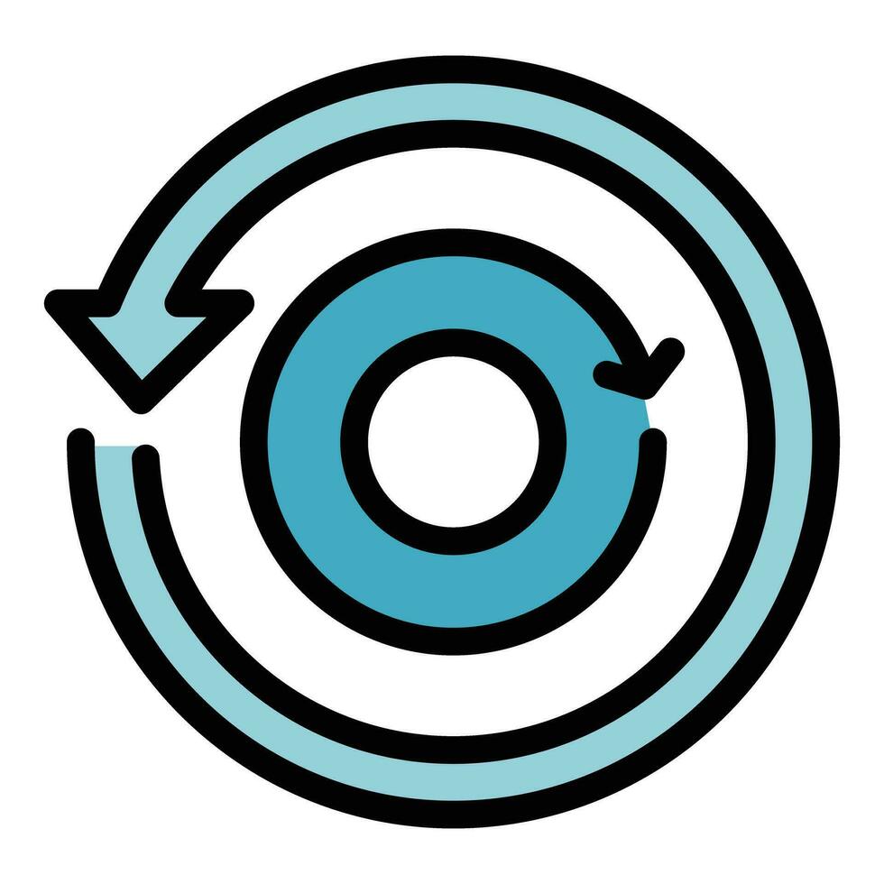 Relationship circle icon vector flat