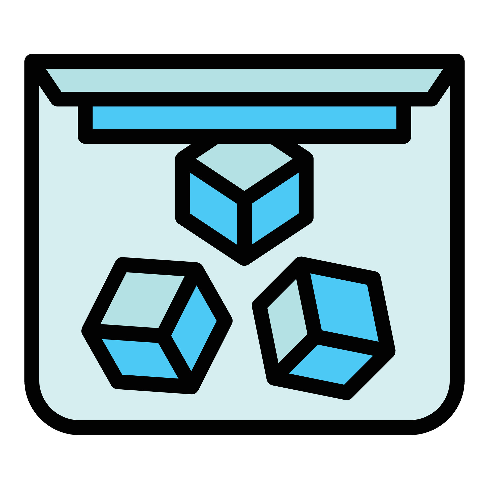 Ice cubes icon vector flat 25502887 Vector Art at Vecteezy