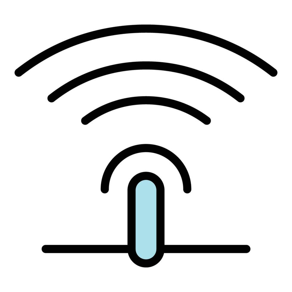 Wifi router point icon vector flat