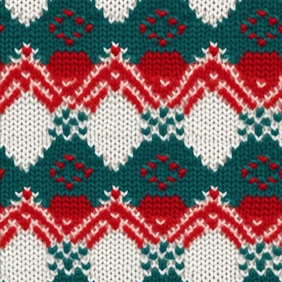 Fabric knitted seamless pattern with geometric shape spots. bright colors background for knitwear design or print, modern strips mat, illustration photo