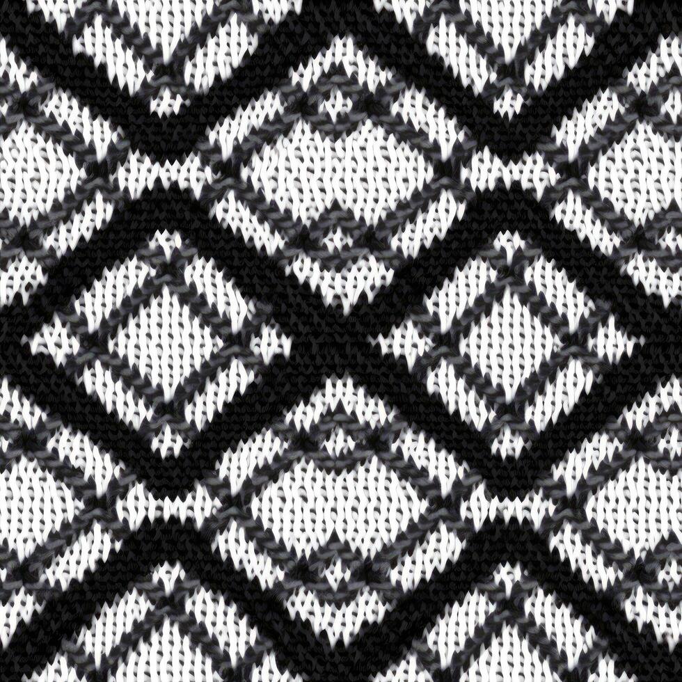 Fabric knitted seamless pattern with geometric shape spots. bright colors background for knitwear design or print, modern strips mat, illustration photo