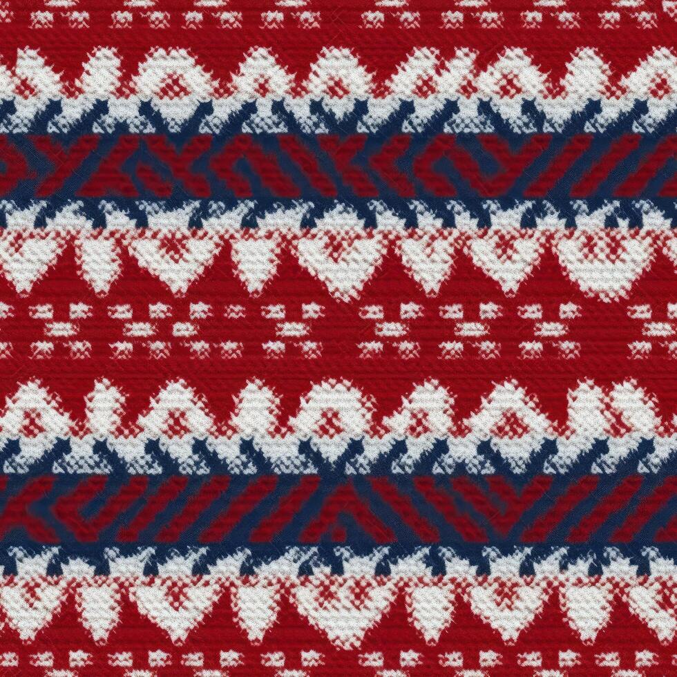 Fabric knitted seamless pattern with geometric shape spots. bright colors background for knitwear design or print, modern strips mat, illustration photo