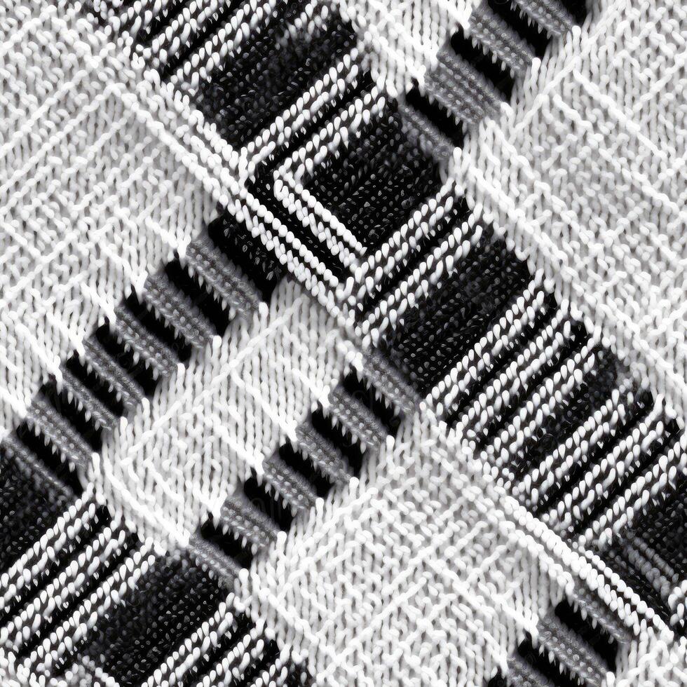 Fabric knitted seamless pattern with geometric shape spots. bright colors background for knitwear design or print, modern strips mat, illustration photo