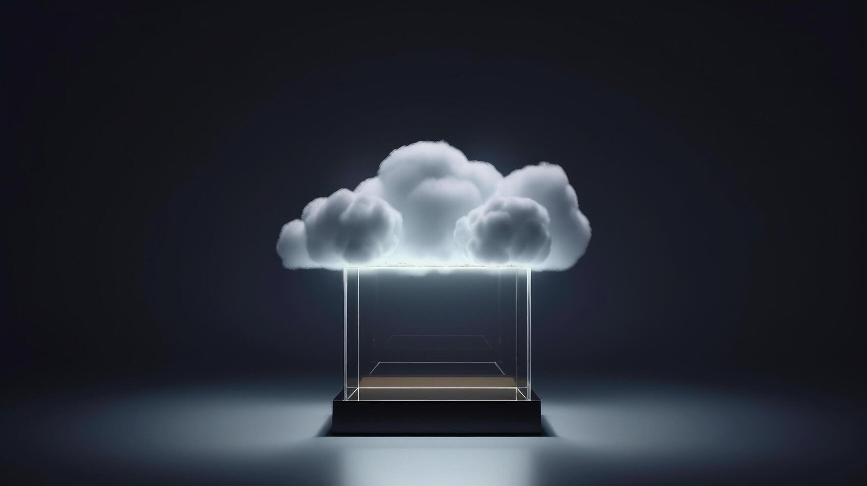 Cloud storage for downloading. digital service or application with data transmission. Network computing technologies. Futuristic Server. Digital space. Data storage, illustration photo
