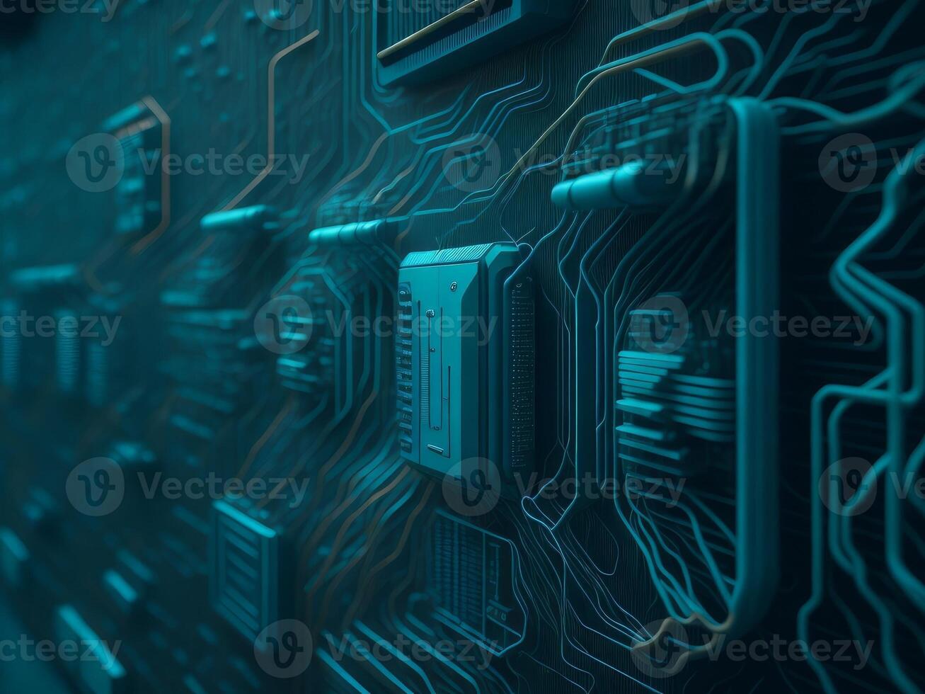 Digitalization processor system circuit. photo