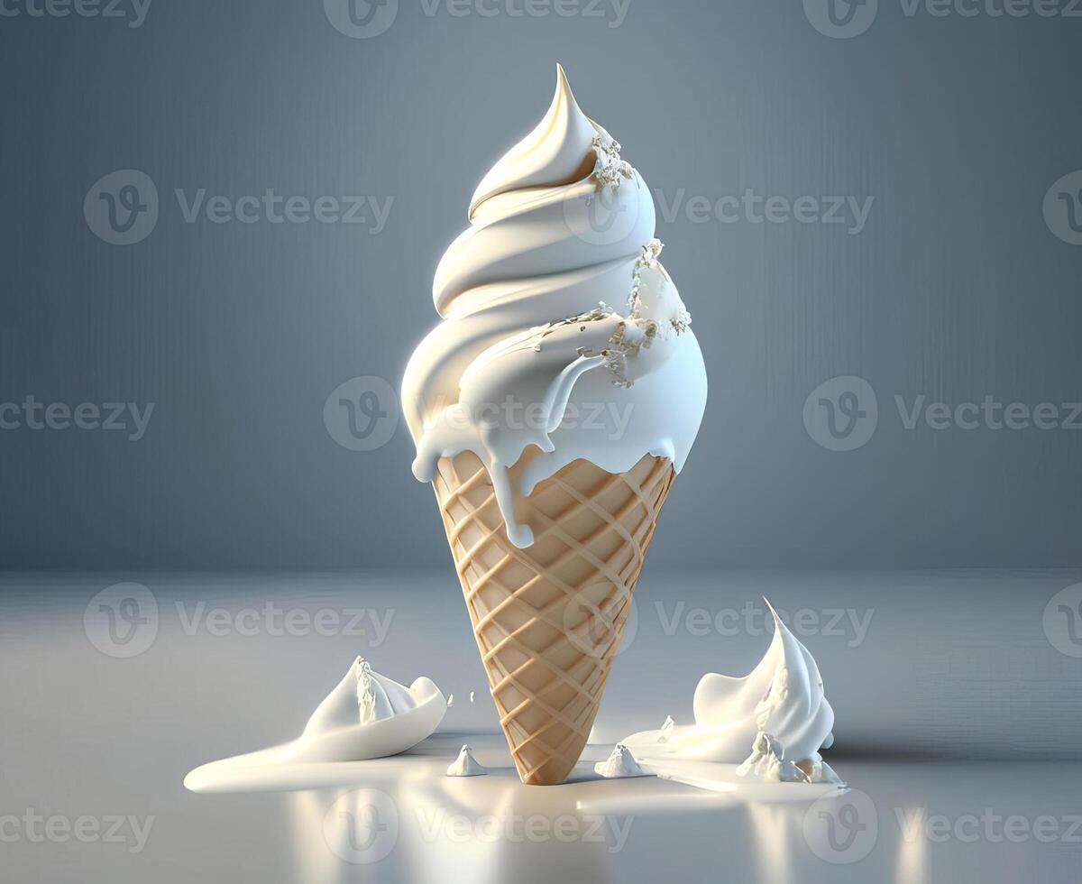 Ice cream cone, photo
