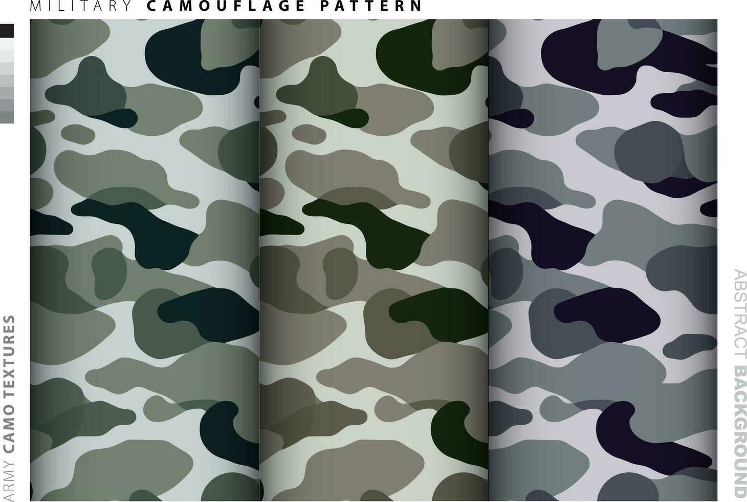 Set of Camouflage background textile uniform vector image