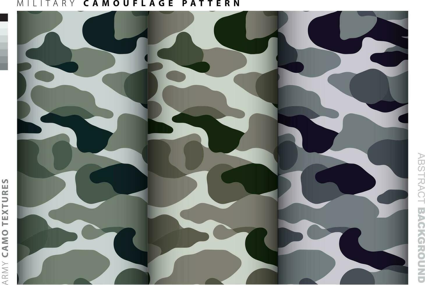 conjunto de camuflaje antecedentes textil uniforme vector imagen