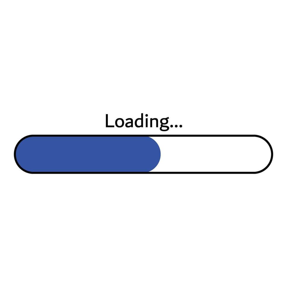 downloading progress icon sign. loading shape symble for waiting to installation vector