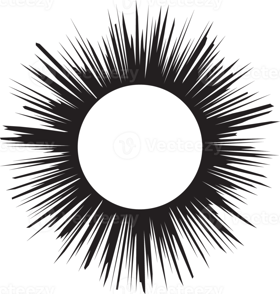Sun icon black line drawing or doodle logo sunlight symbol weather element png