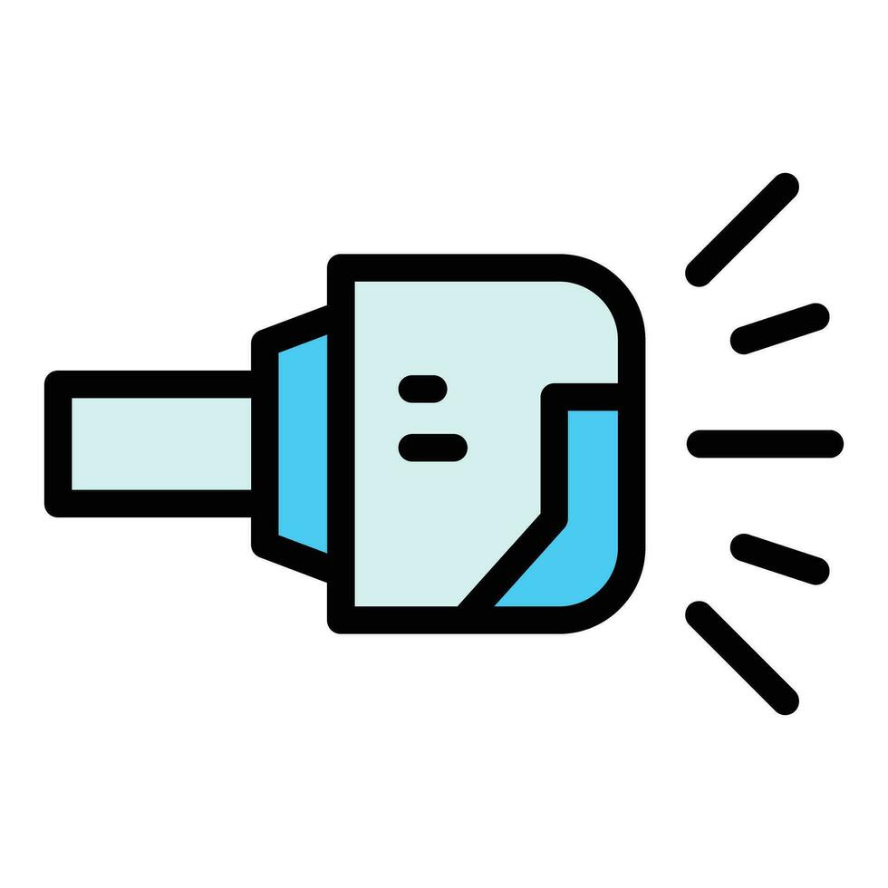 Goggles visualization icon vector flat