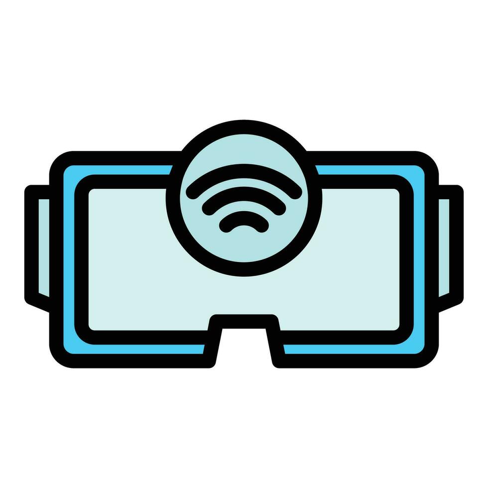 Wireless headset icon vector flat