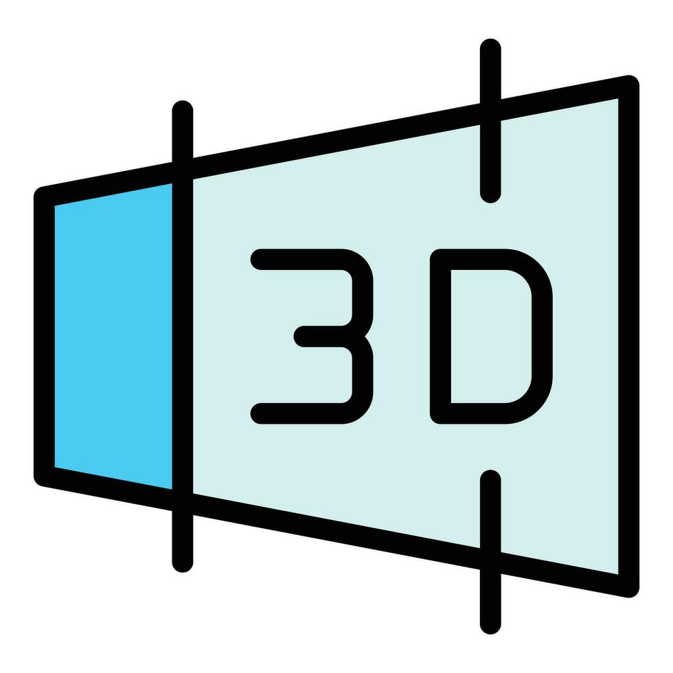 3d interface icon vector flat