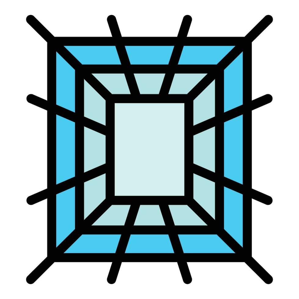 Virtual space icon vector flat