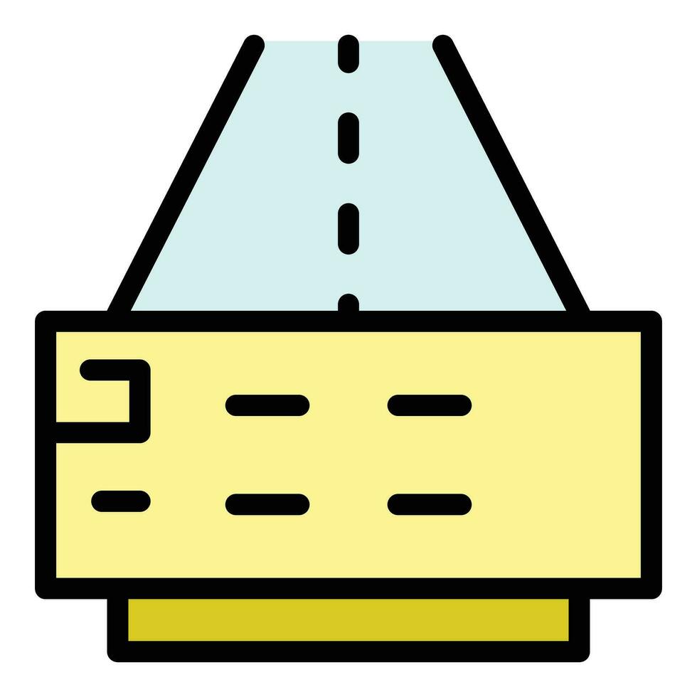 Intelligent vehicle icon vector flat