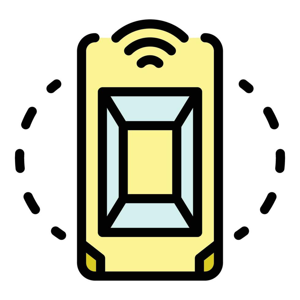 Autonomous transport icon vector flat