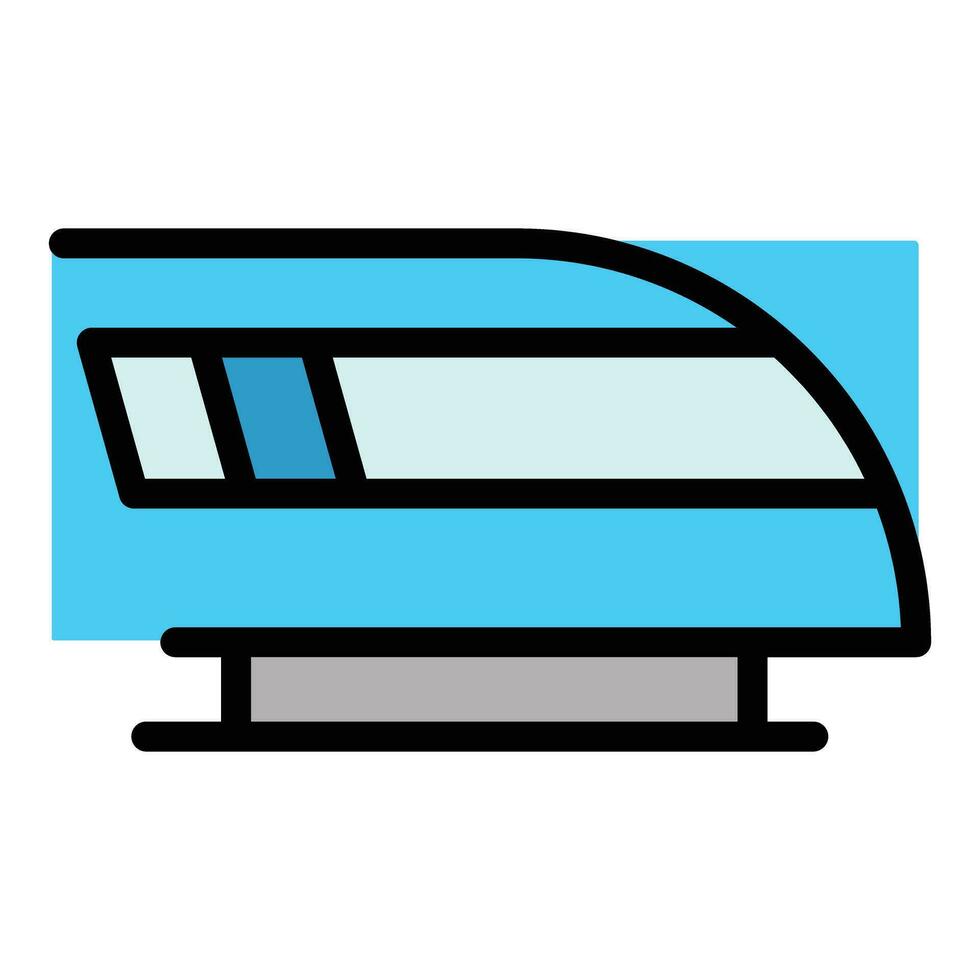 Traffic fast train icon vector flat