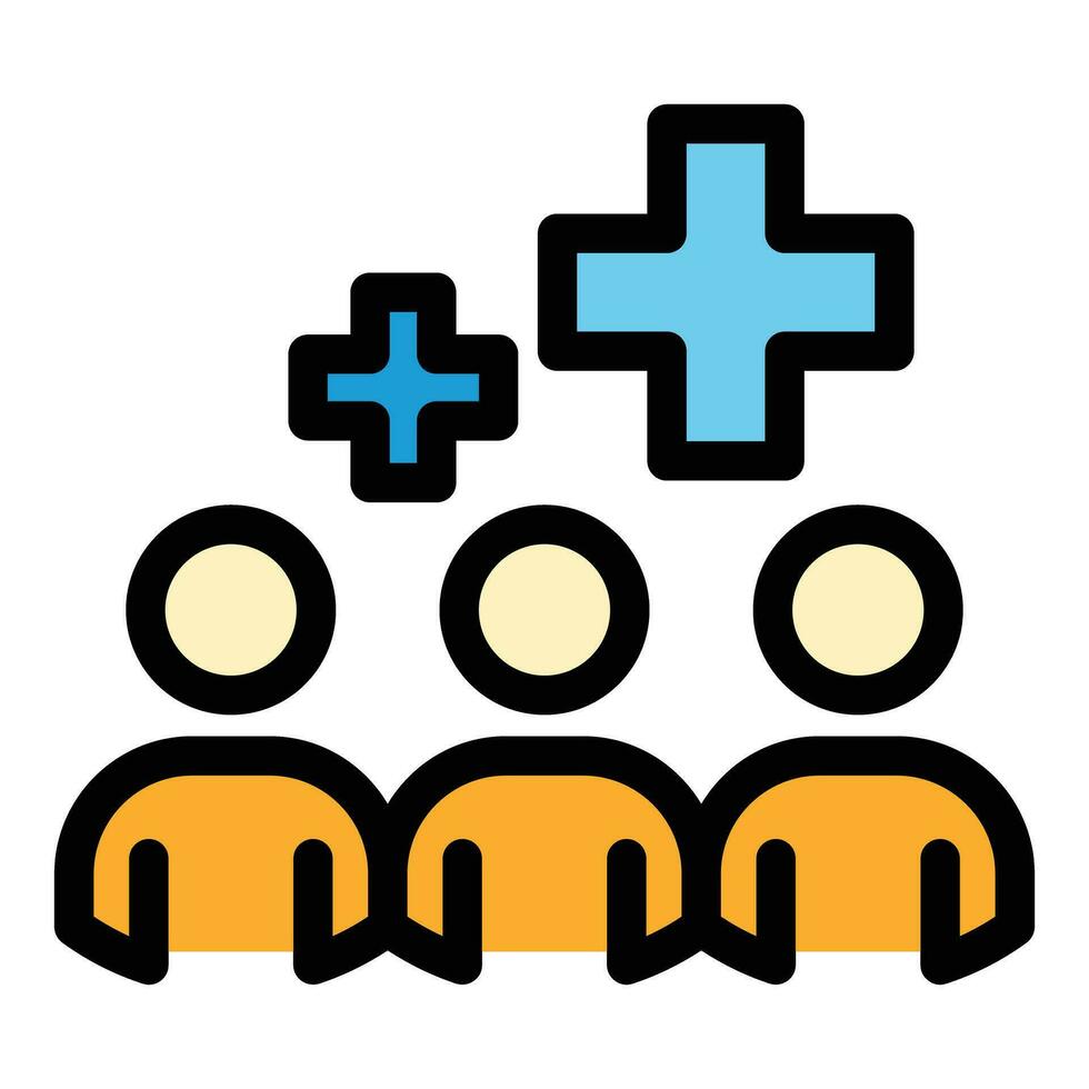 Colleague teamwork icon vector flat