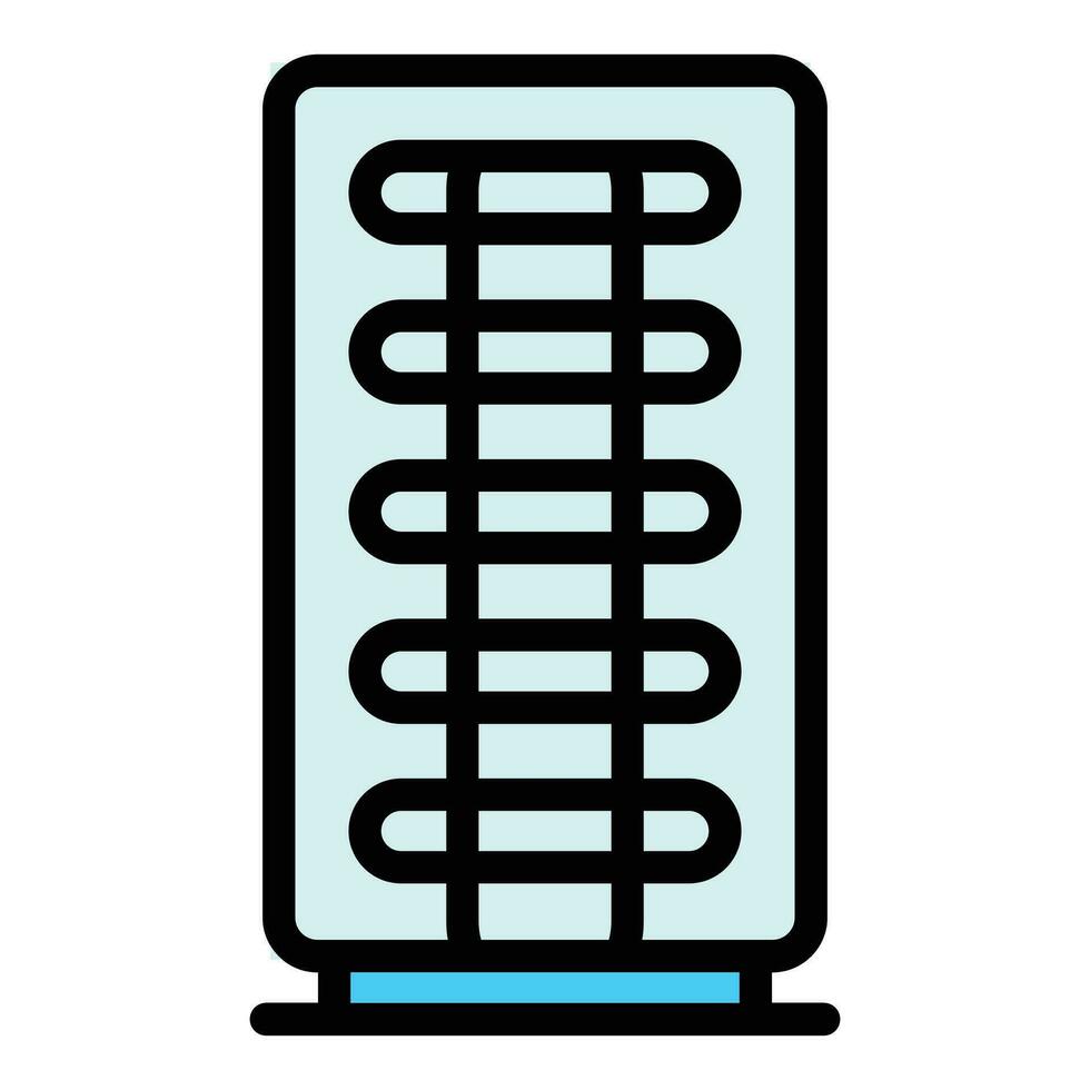 Fridge chiller icon vector flat