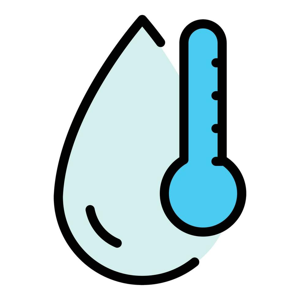 Degree drop icon vector flat