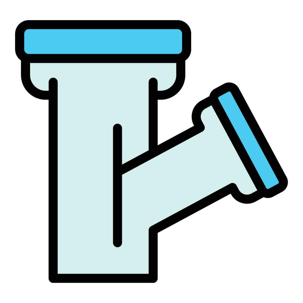 Control washing pipe icon vector flat