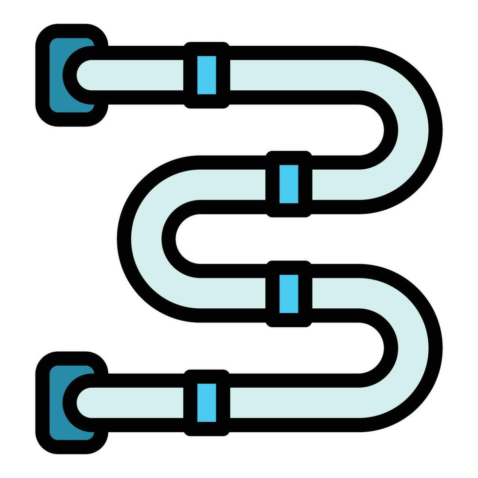 Pipe fitting icon vector flat