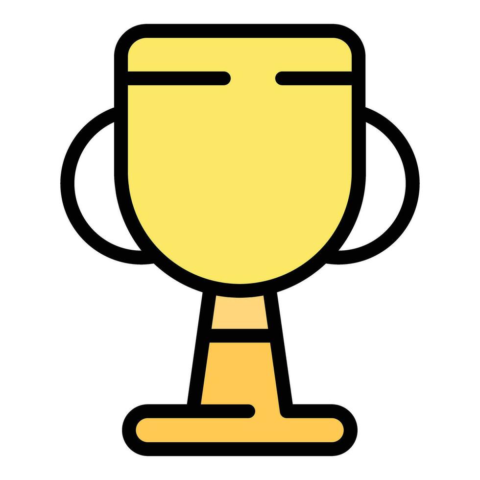 Dog cup icon vector flat