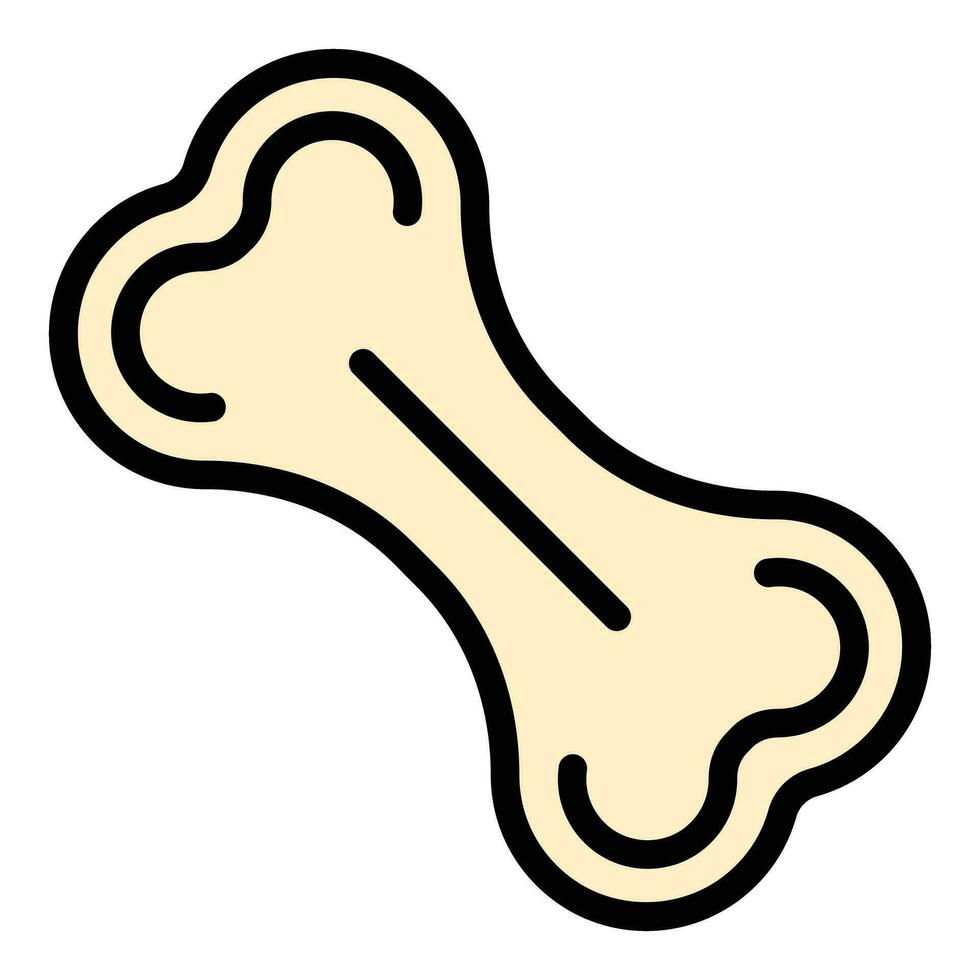 Dog bone icon vector flat