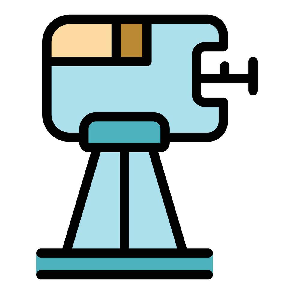 Tripod laser meter icon vector flat