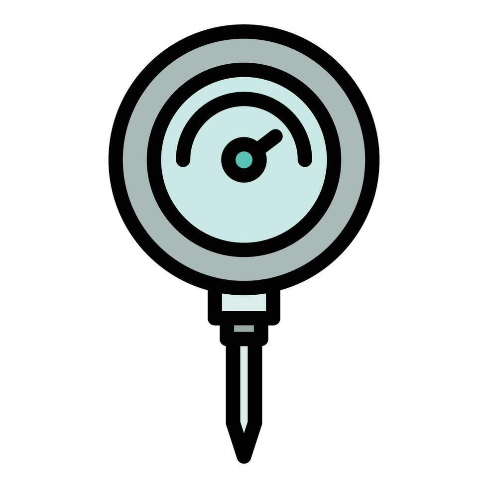 Control ph meter icon vector flat