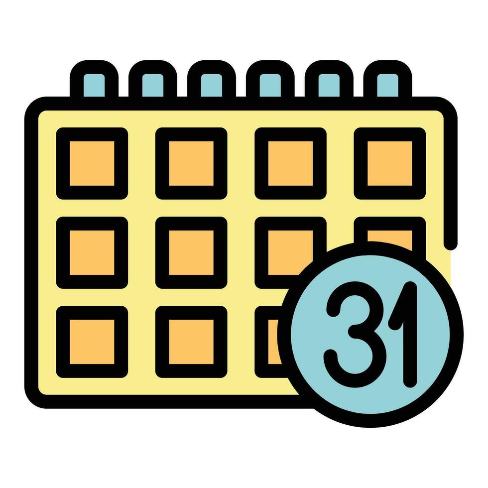Event planner coordinator icon vector flat