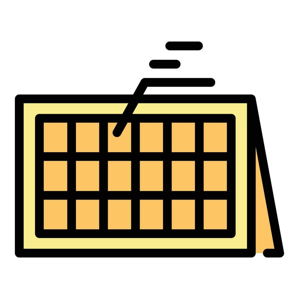 Event planner object icon vector flat