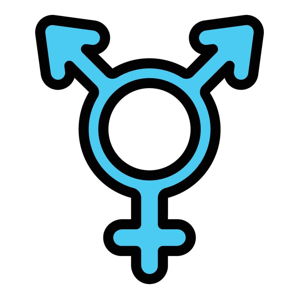 Gender identity male icon vector flat