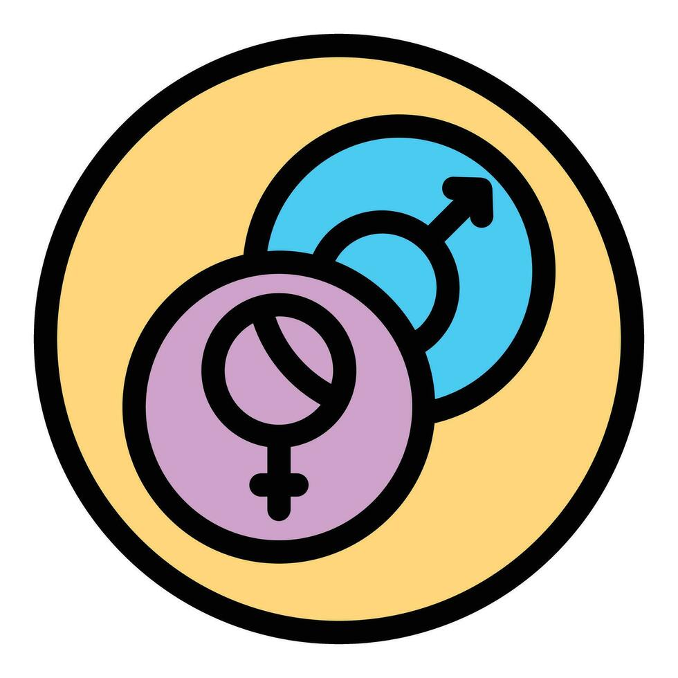 Gender identity human icon vector flat