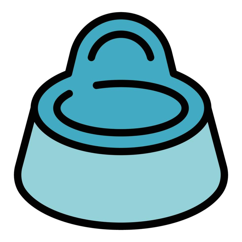 Baby toilet icon vector flat