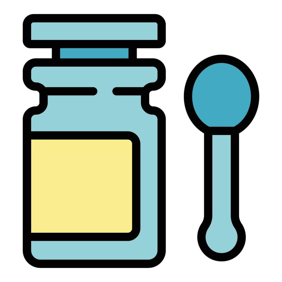 Baby food icon vector flat