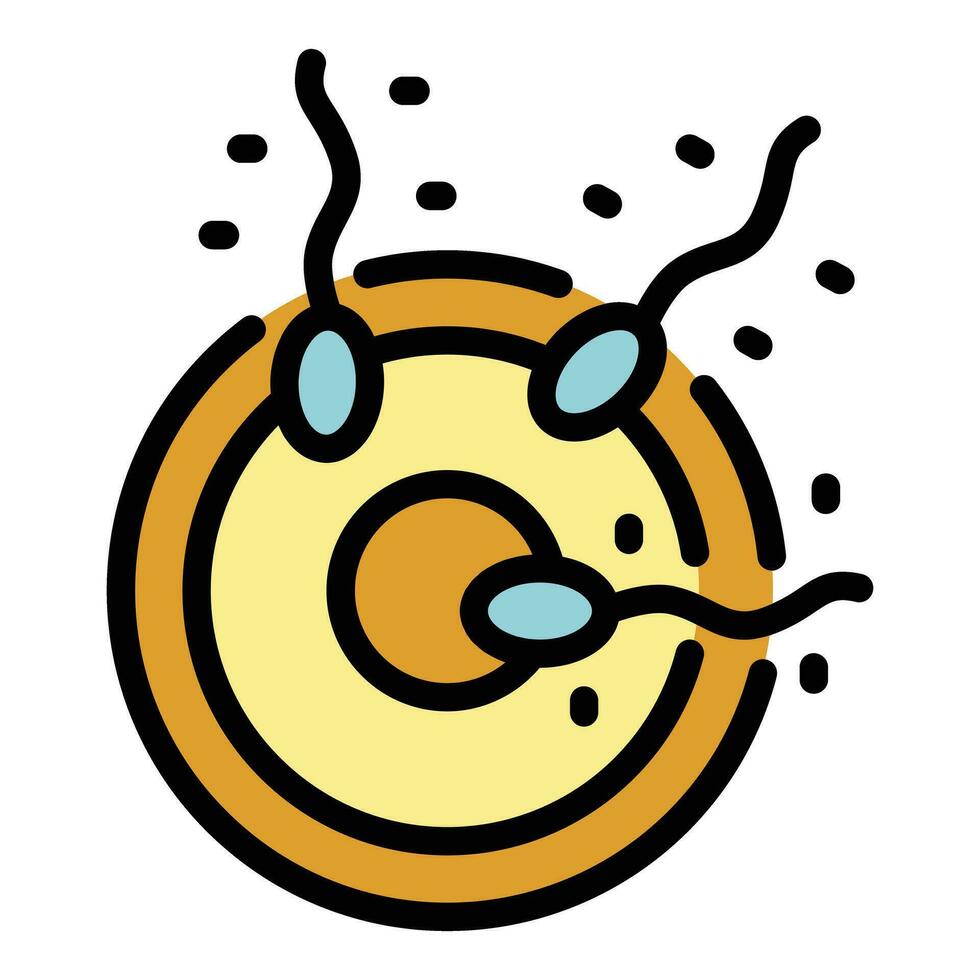 Woman fertilization icon vector flat