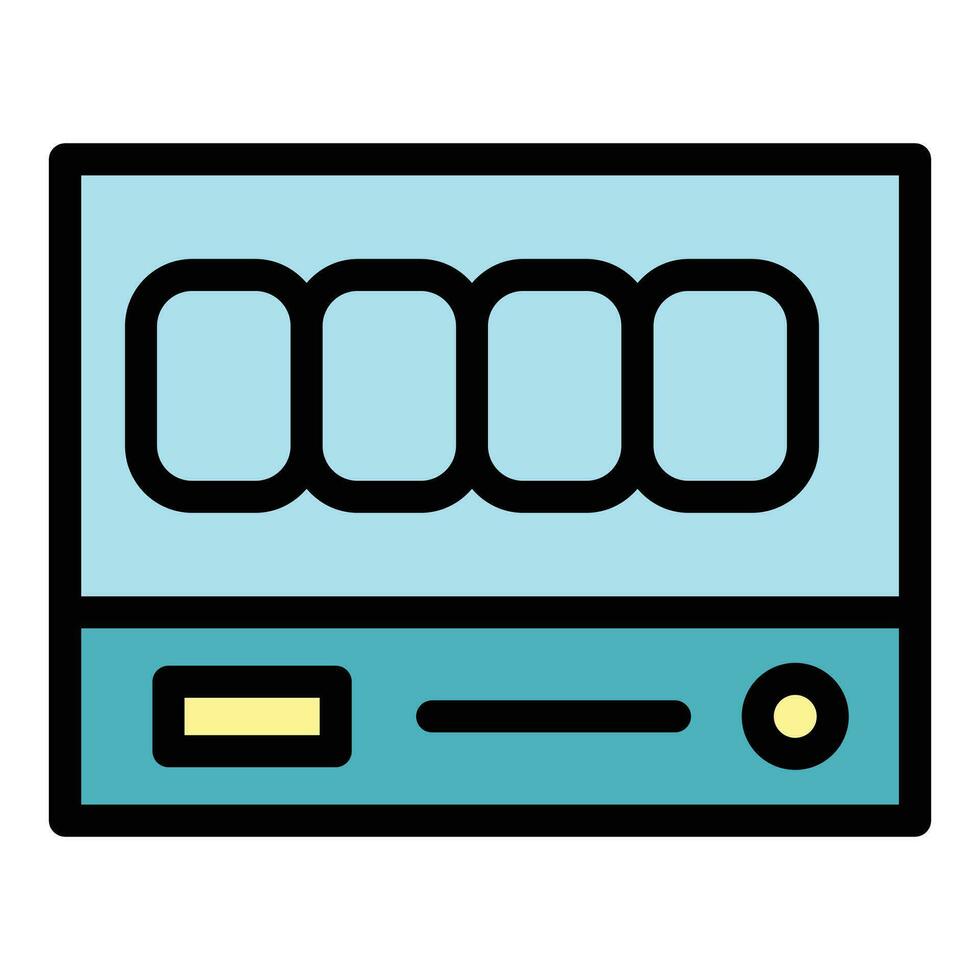 Taximeter delivery icon vector flat