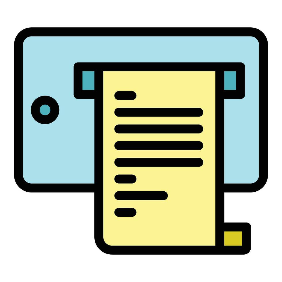 Taximeter bill payment icon vector flat