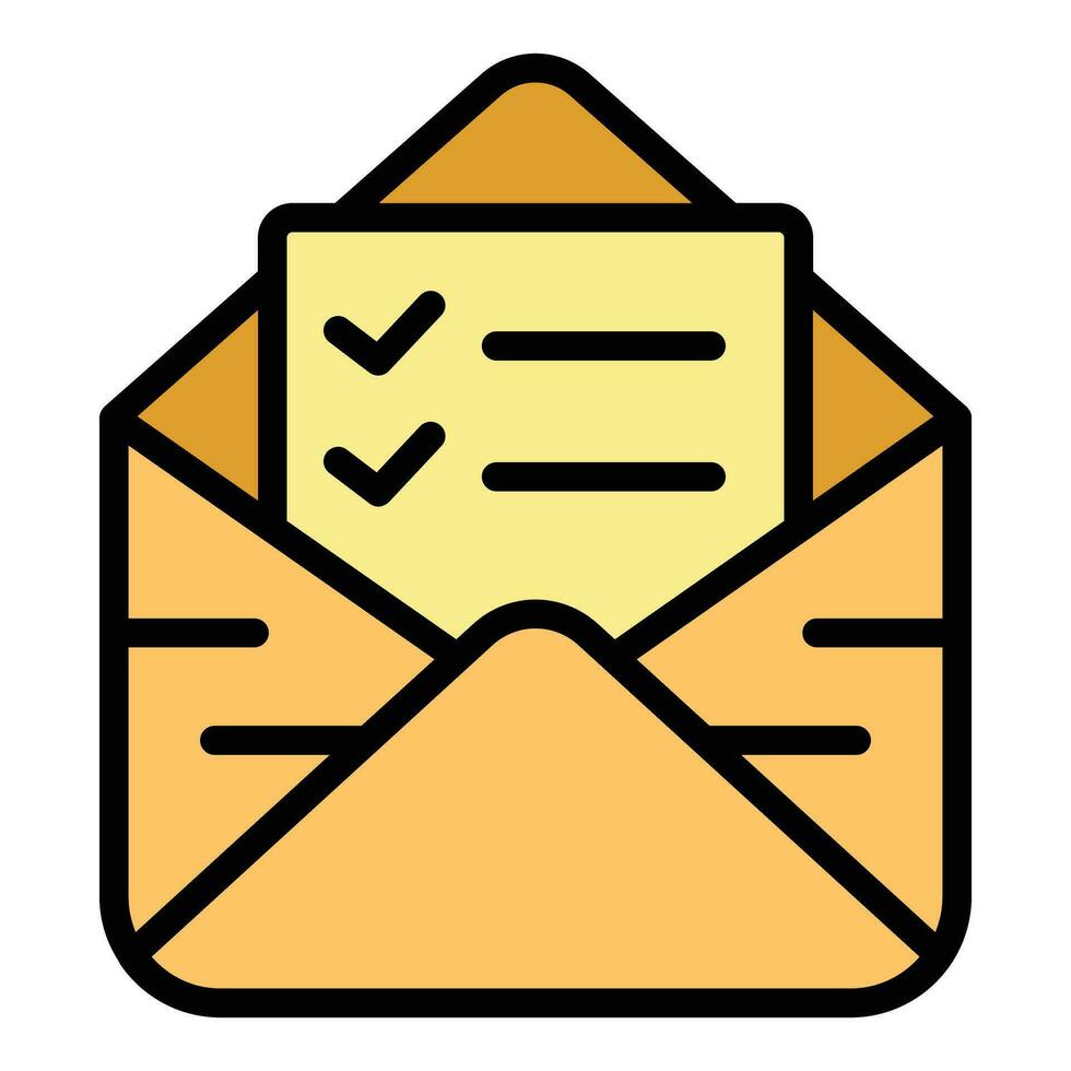 Regulated products mail paper icon vector flat