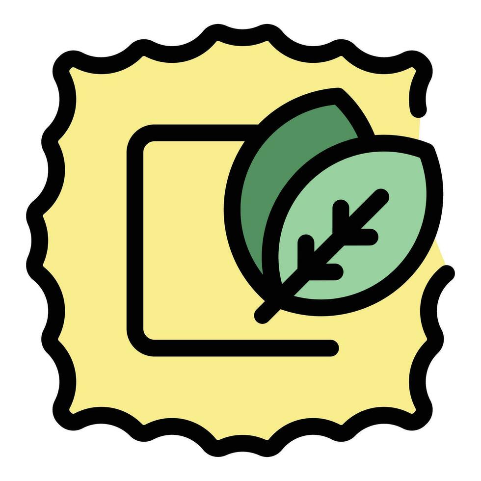 Ravioli meal icon vector flat