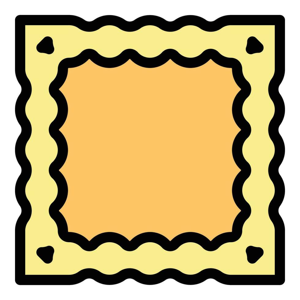Ravioli cooking icon vector flat