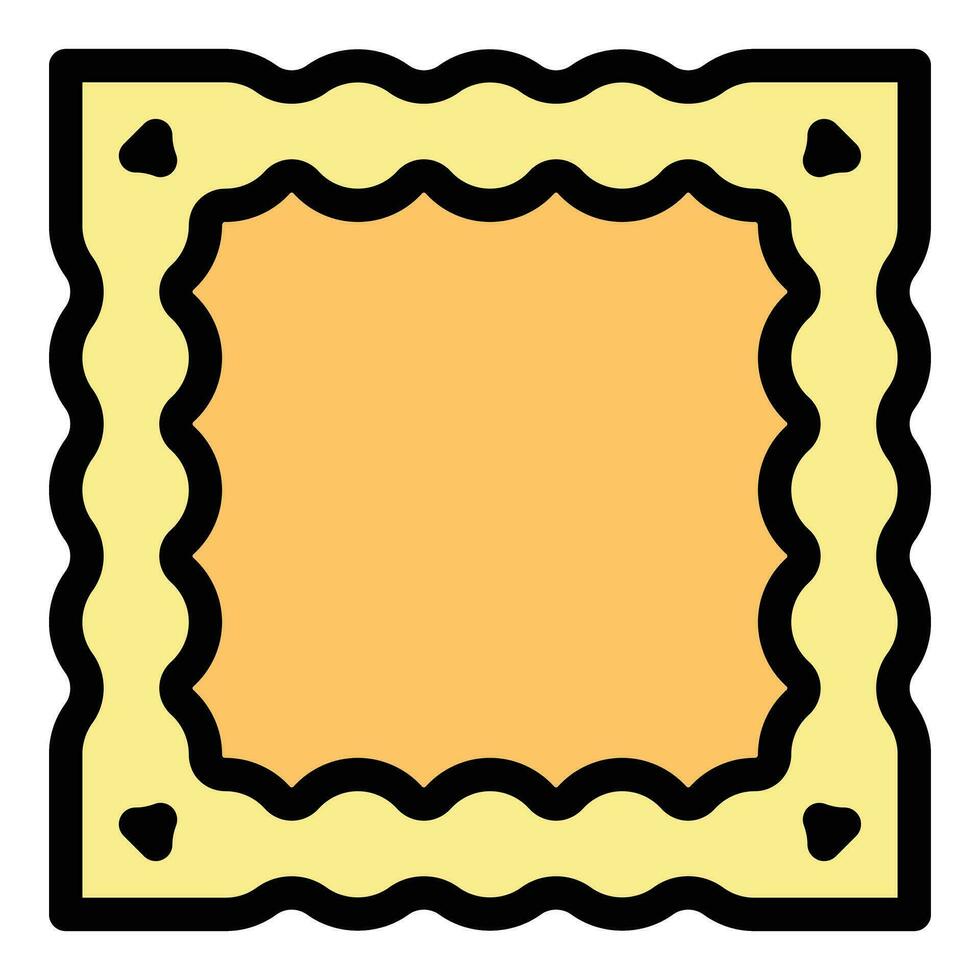 Ravioli cooking icon vector flat