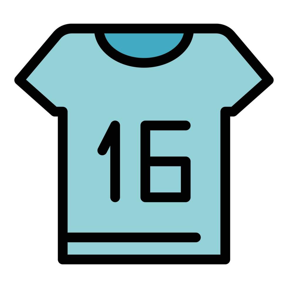 Runner shirt icon vector flat