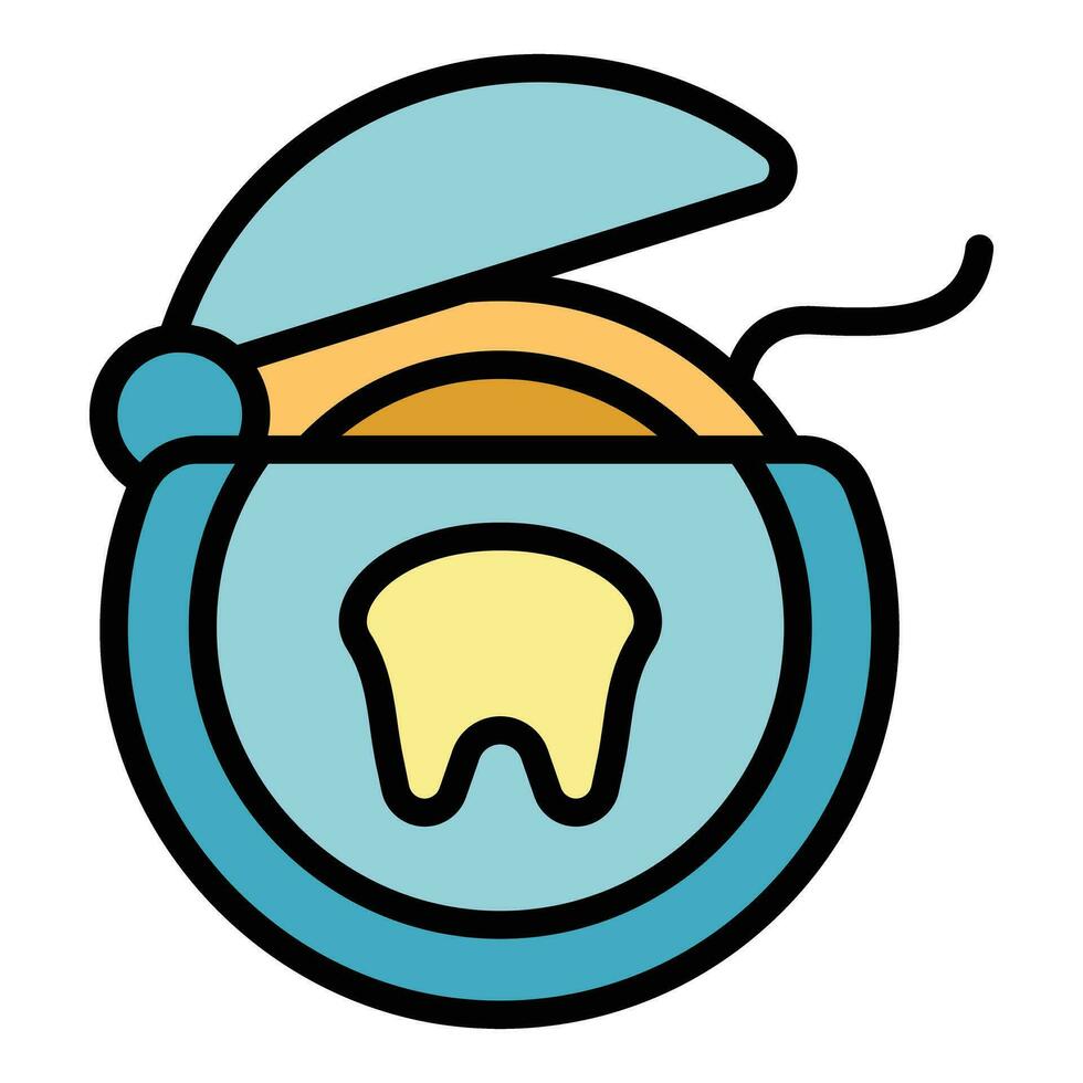 Floss box icon vector flat