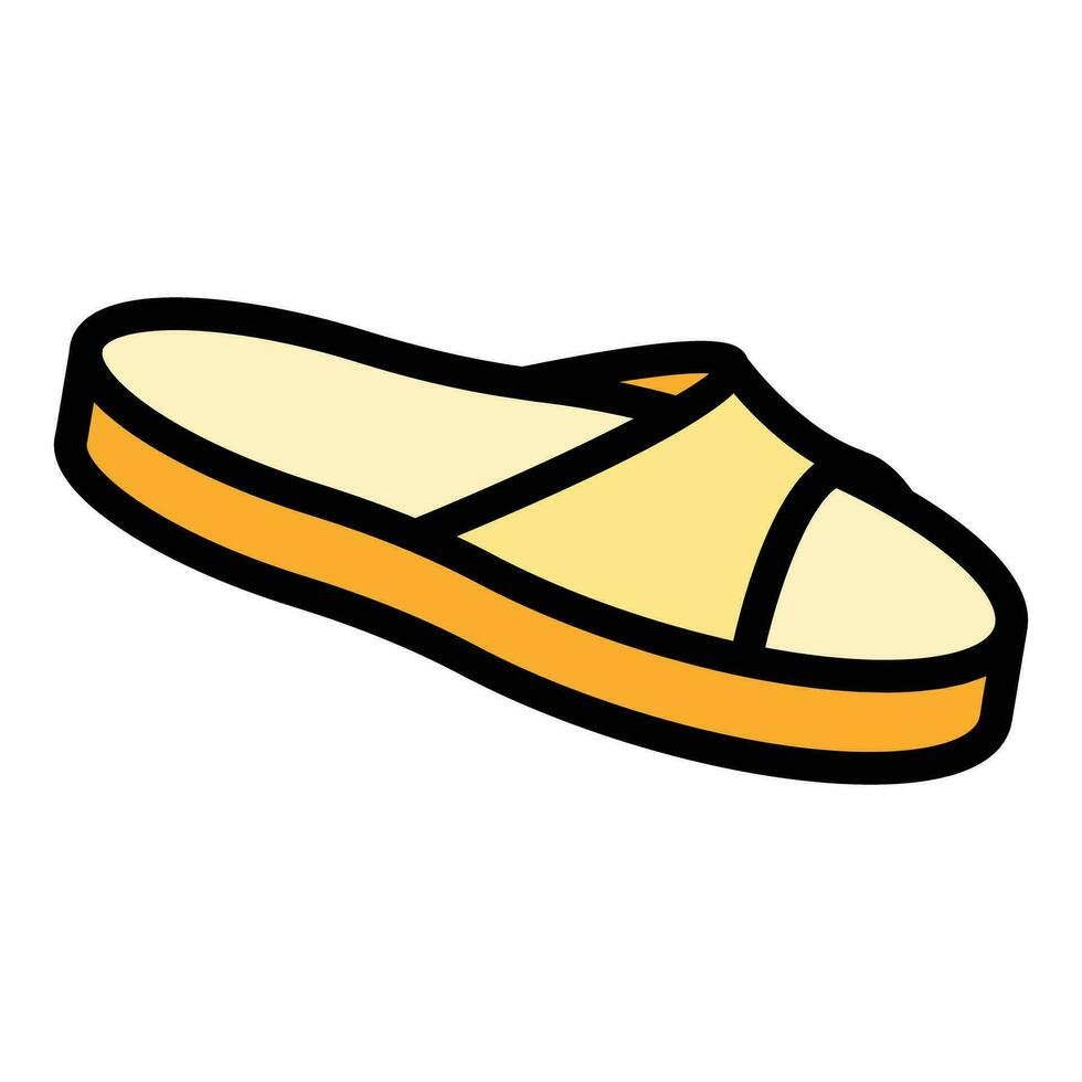 hogar zapatillas gracioso icono vector plano
