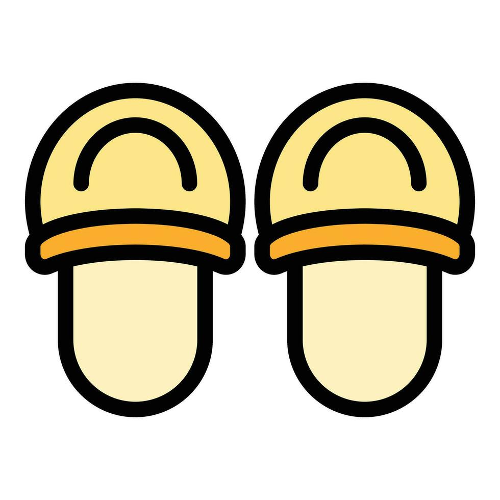 Home slippers style icon vector flat