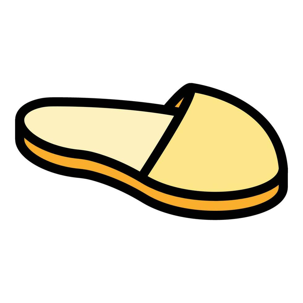 Home slippers kids icon vector flat