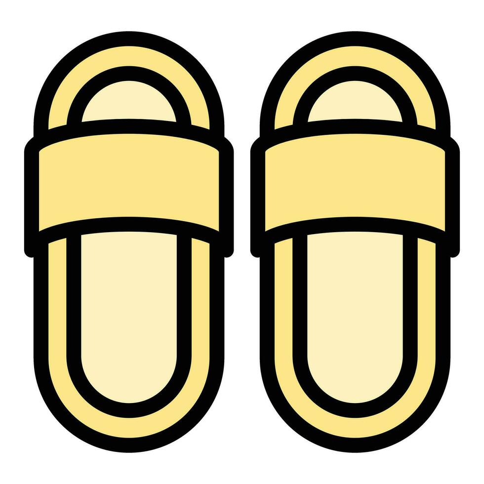 Home slippers female icon vector flat