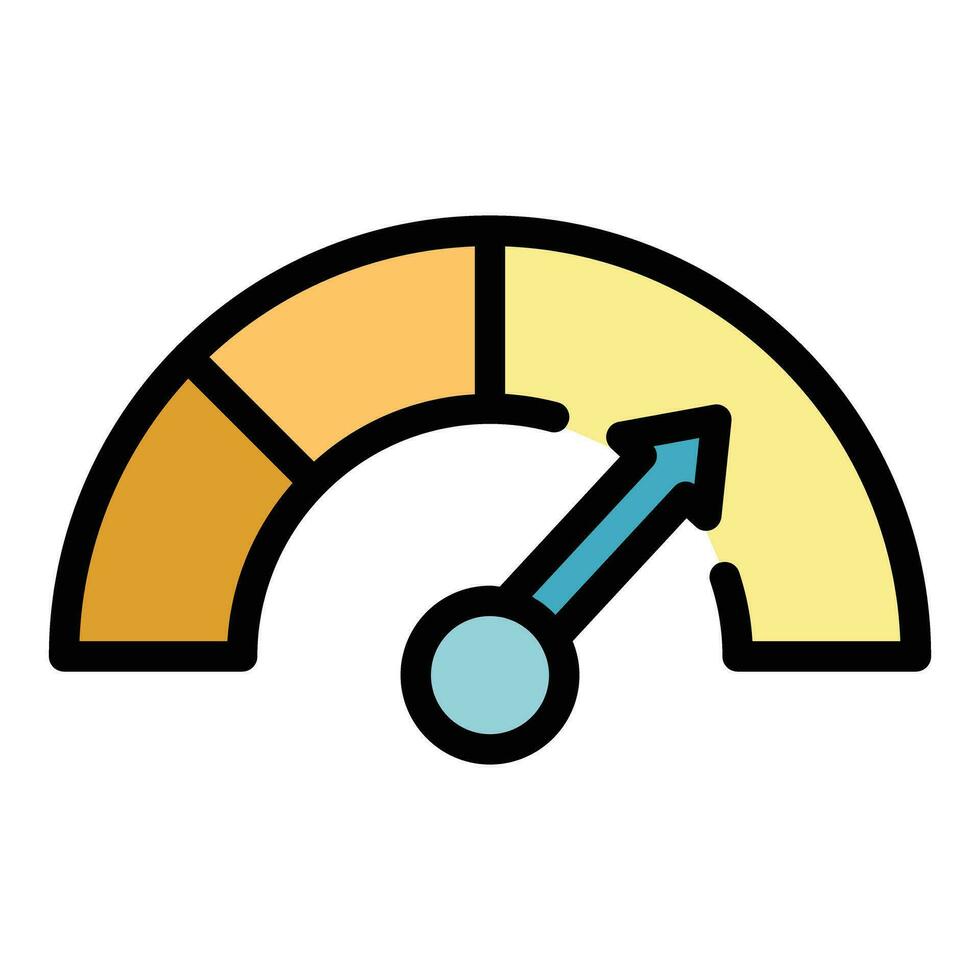 Level of management icon vector flat